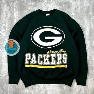1995 Green Bay Packers NFL Big Football Green Shirt Sweatshirt Retro
